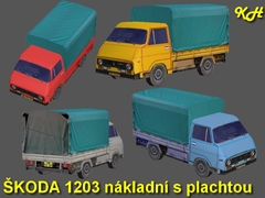 Škoda 1203 nákladní s plachtou